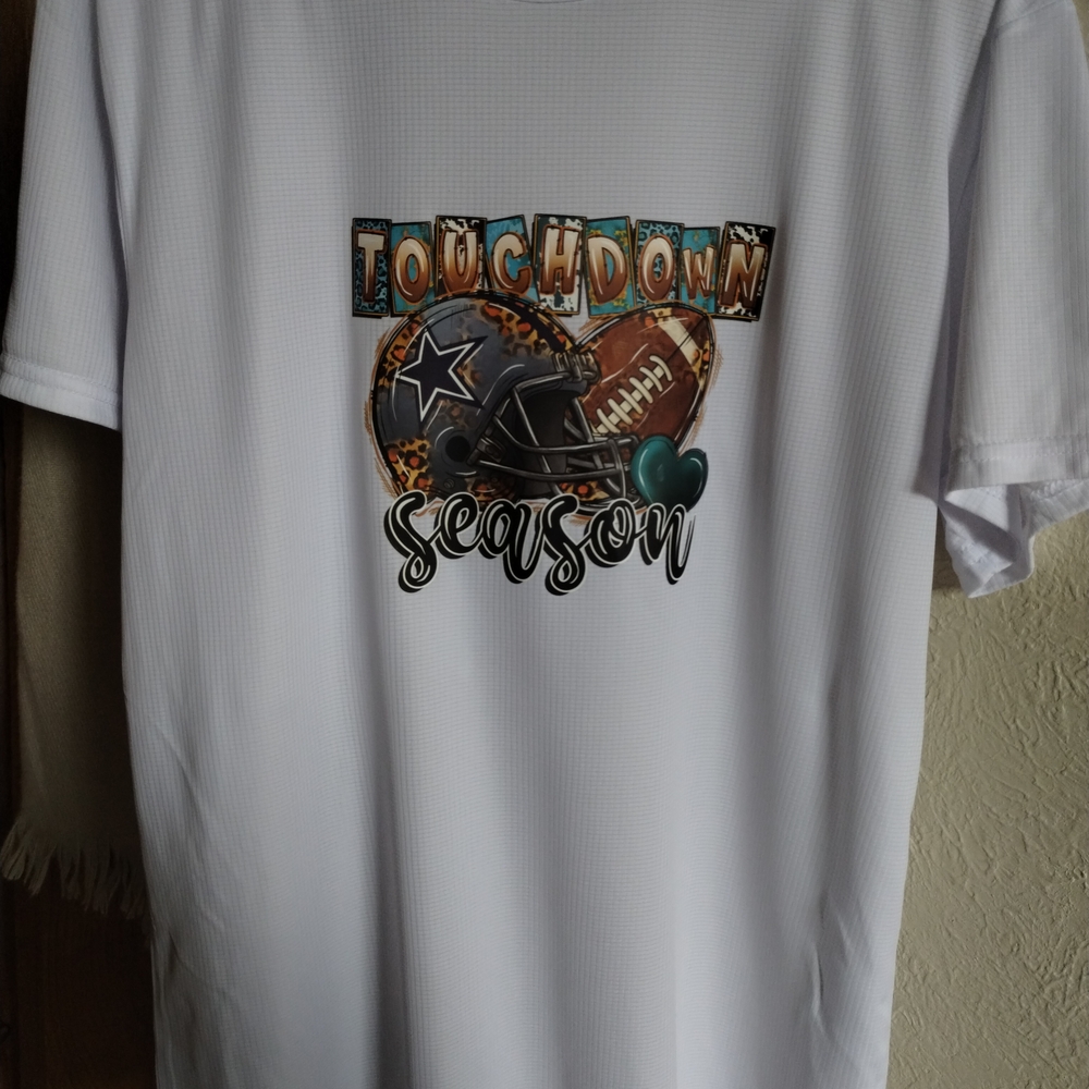 White Touchdown Season T-Shirt